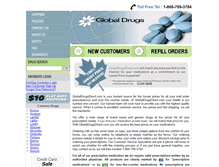 Tablet Screenshot of globaldrugsdirect.com